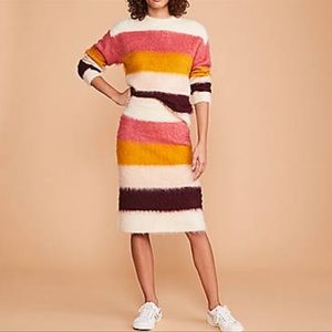 SOLD! Lou & Grey Stripe Skirt Sweater 2-Piece Set Medium